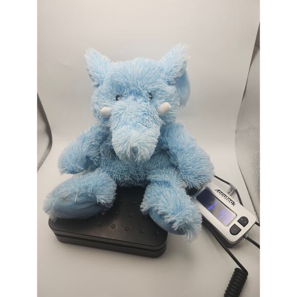 Weighted Blue Elephant Plush Stuffed Animal Shaggy Soft Floppy Cuddle Toy 12” - Picture 2 of 8